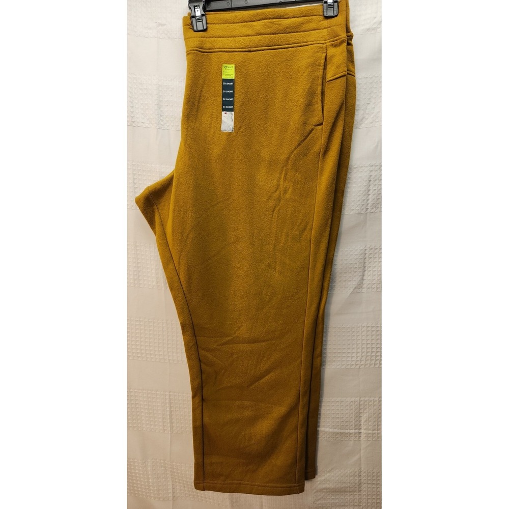 Tek Gear Womens Sweatpants 3Xl Short Orange Ultrasoft Fleece Drawstring